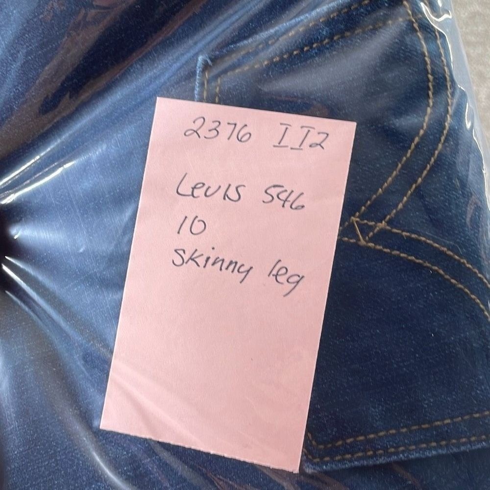 Levis 545 Skinny Jeans Blue 10 - Picture 11 of 11
